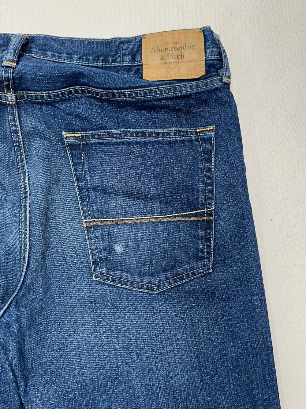 Vintage Abercrombie & Fitch Kilburn Low Rise Boot Blue Jeans Men’s 34X34 Y2K